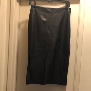 Super sexy faux leather pencil skirt